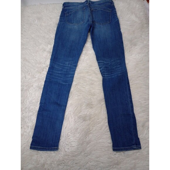 Express Women's Size 6R Stretch Legging Mid Rise Light Wash Blue Jeans - Picture 3 of 11